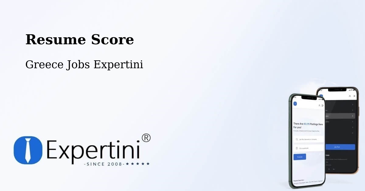Resume Score & Job Description Match Tool – Kallithéa - Greece Jobs Expertini